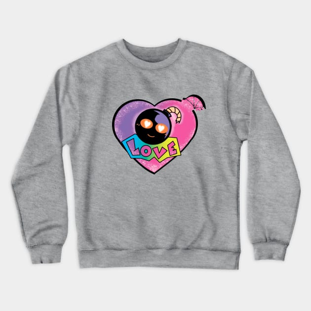 Fnf Whitty mod character graffiti love Crewneck Sweatshirt by Abrek Art